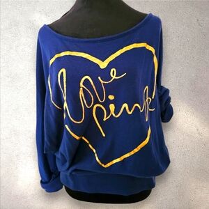 PINK Boat neck Long sleeve Sweatshirt